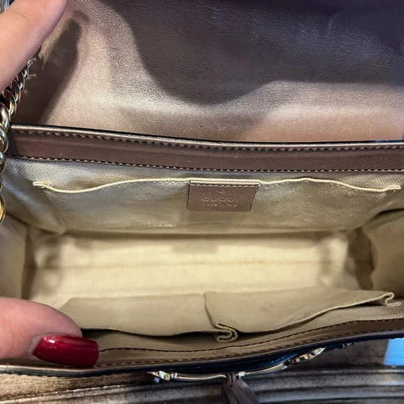 - sold Gucci Guccissima Medium  Emily Chain Cipria colored  Shoulder Bag - Picture 8 of 13